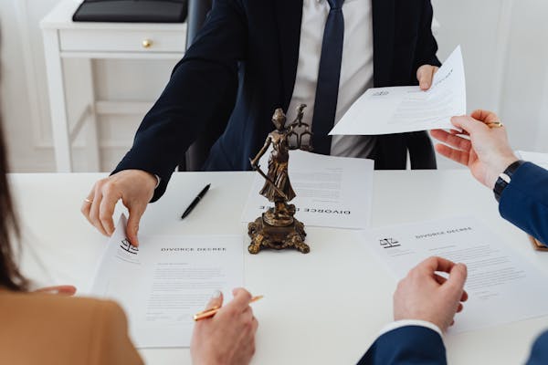 Arkansas divorce attorney helping with property division and custody, Divorce Attorney in Searcy AR - Signing Divorce Decree Documents